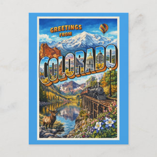 Carte Postale Salutations du Colorado