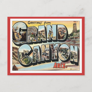 Carte Postale Salutations du Grand Canyon Arizona