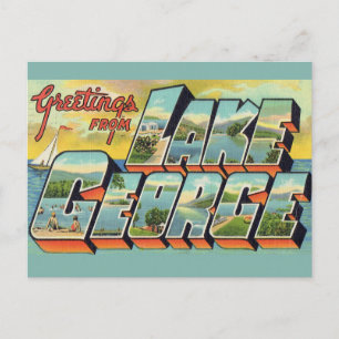 Carte Postale Salutations du lac George
