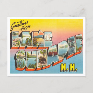 Carte Postale Salutations du lac Sunapee, New Hampshire Travel