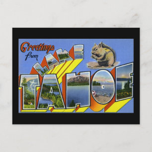 Carte Postale Salutations du lac Tahoe
