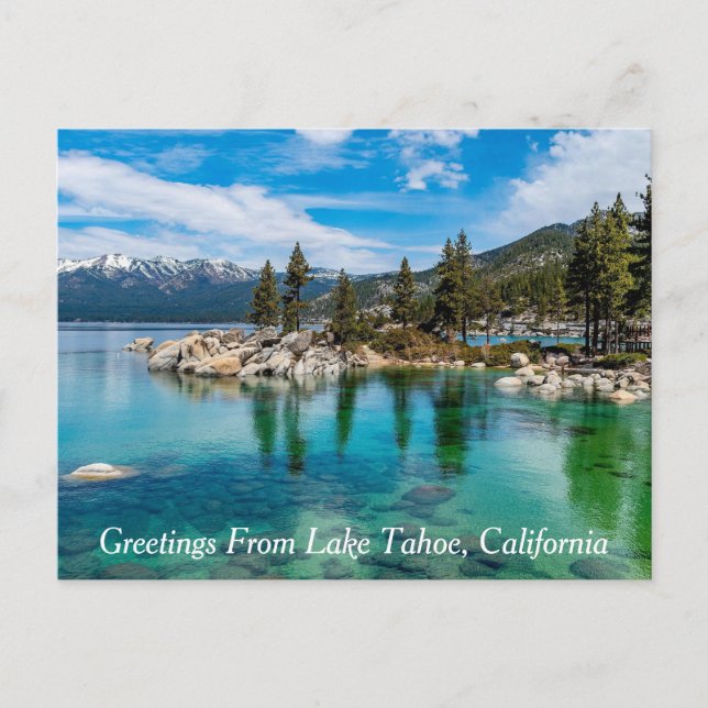 Carte Postale Salutations du lac Tahoe, Californie (Devant)