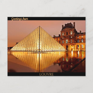 Carte Postale Salutations du Louvre