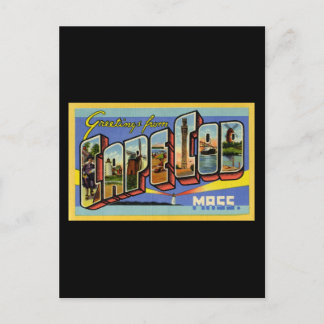 Carte Postale Salutations du Massachusetts de Cape Cod