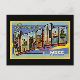 Carte Postale Salutations du Massachusetts de Cape Cod
