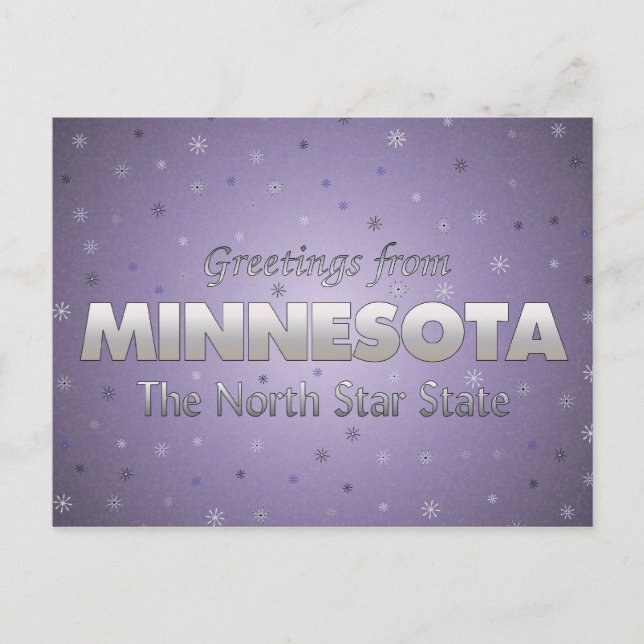 Carte Postale Salutations du Minnesota (Devant)