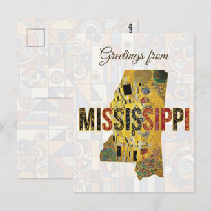 Carte Postale Salutations du Mississippi