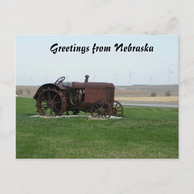 Carte Postale Salutations du Nebraska (Devant)