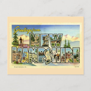 Carte Postale Salutations Du New Hampshire