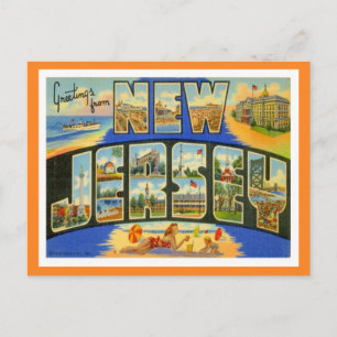 Carte Postale Salutations Du New Jersey