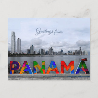 Carte Postale Salutations du Panama