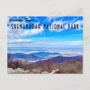Carte Postale Salutations Du Parc National De Shenandoah