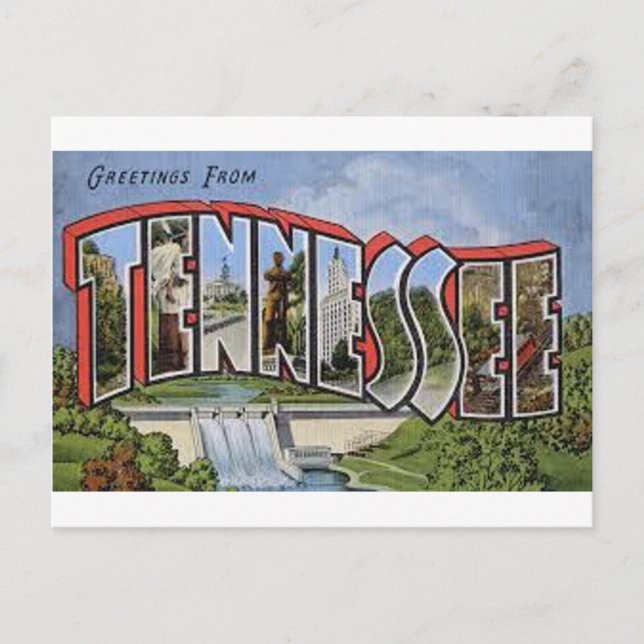 Carte Postale Salutations Du Tennessee (Devant)