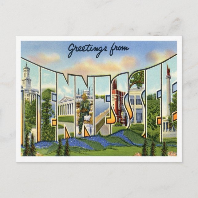 Carte Postale Salutations Du Tennessee (Devant)