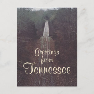Carte Postale SALUTATIONS DU TENNESSEE photographie de chemin de