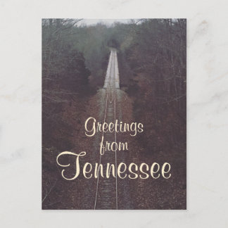Carte Postale SALUTATIONS DU TENNESSEE photographie de chemin de