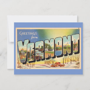 Carte Postale  Salutations du Vermont