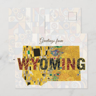 Carte Postale Salutations du Wyoming