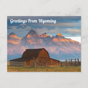 Carte Postale Salutations du Wyoming