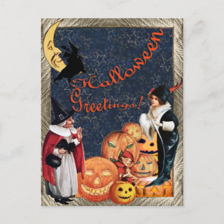Carte Postale Salutations Haloween