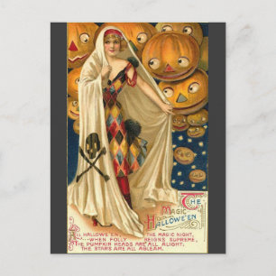 Carte Postale Salutations magiques d'Halloween
