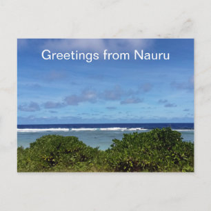 Carte Postale salutations nauru