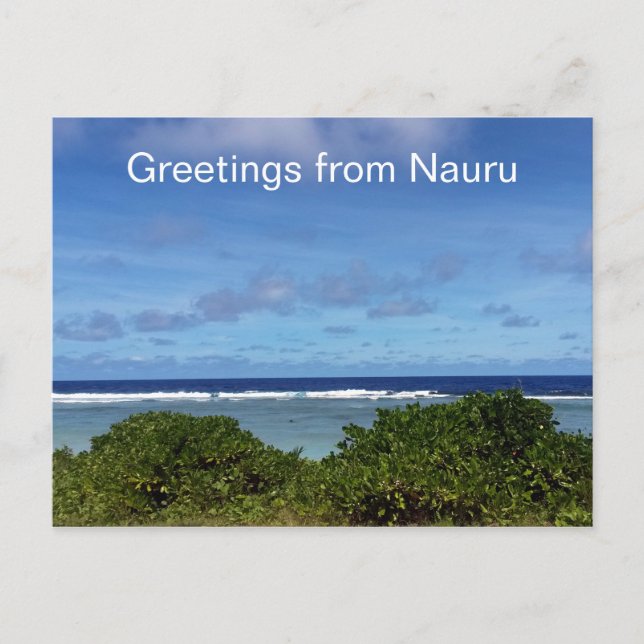 Carte Postale salutations nauru (Devant)