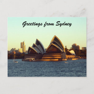 Carte Postale salutations opéra de sydney
