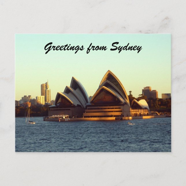 Carte Postale salutations opéra de sydney (Devant)