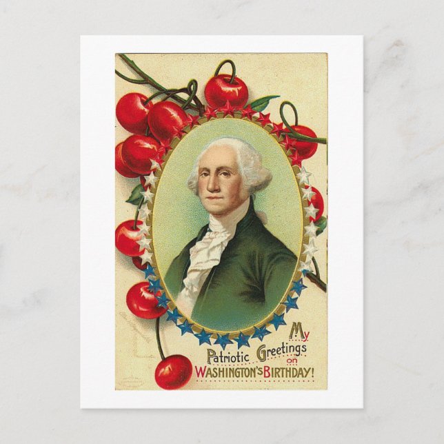 Carte Postale Salutations patriotiques (Devant)