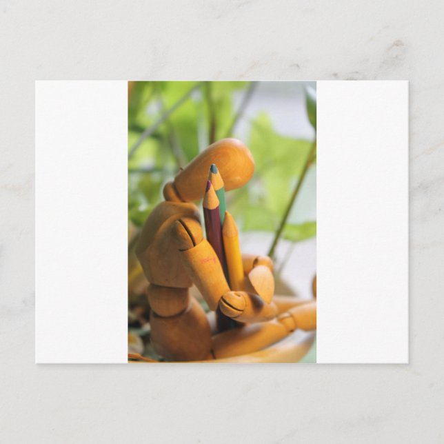Carte Postale Salutations pour un artiste (Devant)