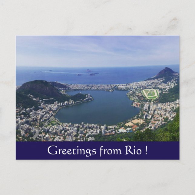 Carte Postale salutations rio (Devant)