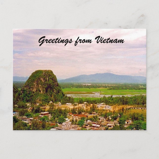 Carte Postale salutations rurales vietnam (Devant)