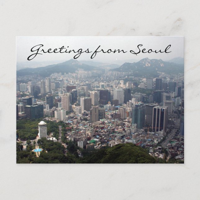 Carte Postale salutations seoul vista (Devant)