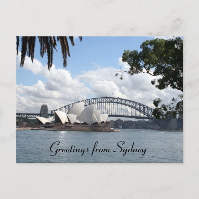 Carte Postale salutations sydney (Devant)