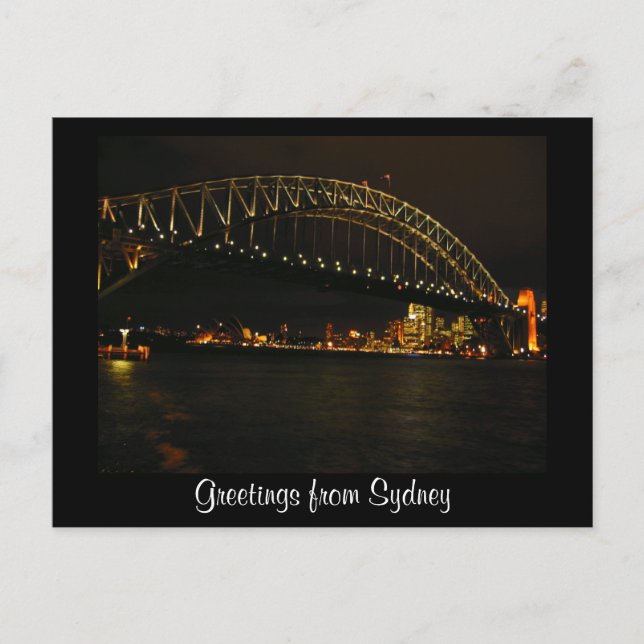 Carte Postale salutations sydney (Devant)
