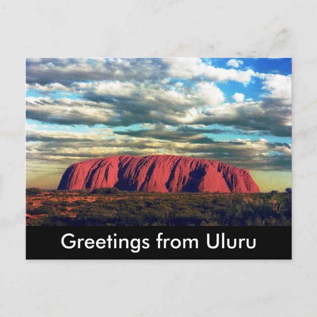 Carte Postale salutations uluru (Devant)