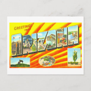 Carte Postale Salutations Vintage d'Arizona