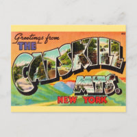 Salutations vintage des montagnes de Catskill