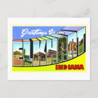 Salutations vintages de Elkhart, Indiana,