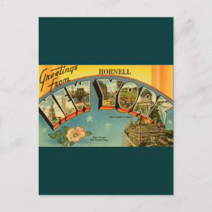 Carte Postale Salutations vintages de New York