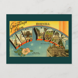 Carte Postale Salutations vintages de New York