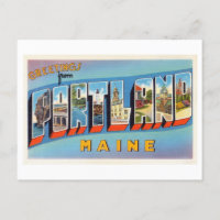 Salutations vintages de Portland, Maine