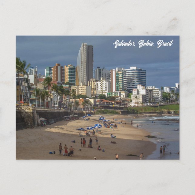 Carte Postale Salvador, Bahia, Brésil (Devant)