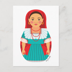 Carte postale Salvadorienne Matryoshka