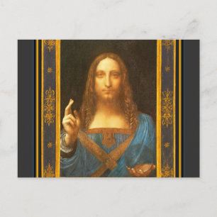 Carte Postale Salvator Mundi 1500 Leonardo da Vinci Fine Art P