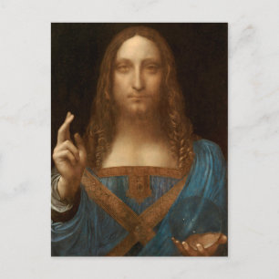 Carte Postale Salvator Mundi (par Léonard de Vinci)