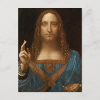 Carte Postale Salvator Mundi (par Léonard de Vinci)