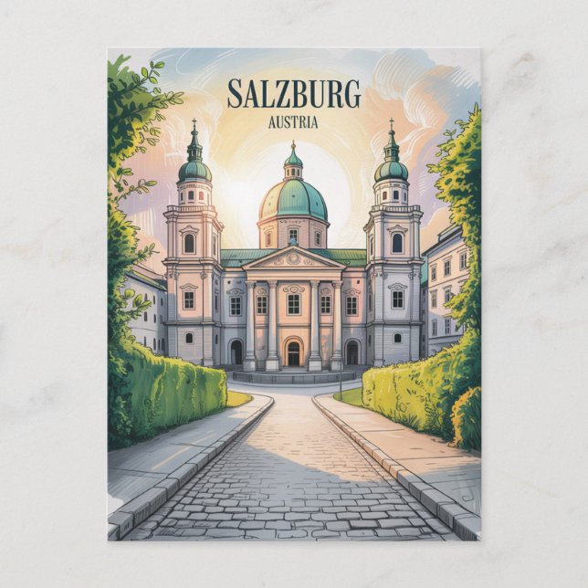 Carte postale Salzbourg Autriche (Devant)