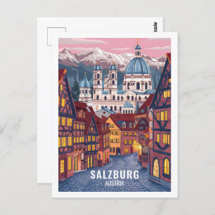 Carte Postale Salzbourg Autriche Lieu de voyage célèbre